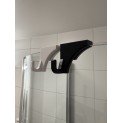 Douchedeurhaak voor glazen deur – design haak voor handdoek of badjas Douchedeurhaak voor glazen deur – design haak voor handdoek of badjas