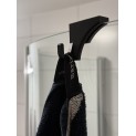 Douchedeurhaak voor glazen deur – design haak voor handdoek of badjas Douchedeurhaak voor glazen deur – design haak voor handdoek of badjas
