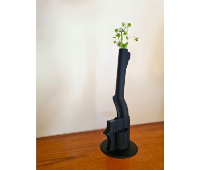 Vaas “Peace Maker” – design vaas met glazen proefbuis