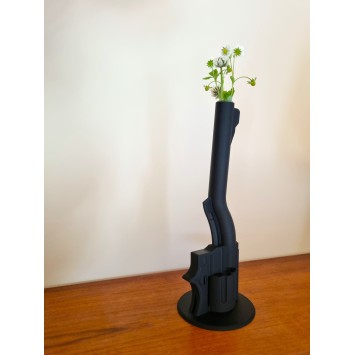 Vaas “Peace Maker” – design vaas met glazen proefbuis