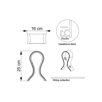 Hoofdtelefoonstandaard – desk stand voor headset of koptelefoon