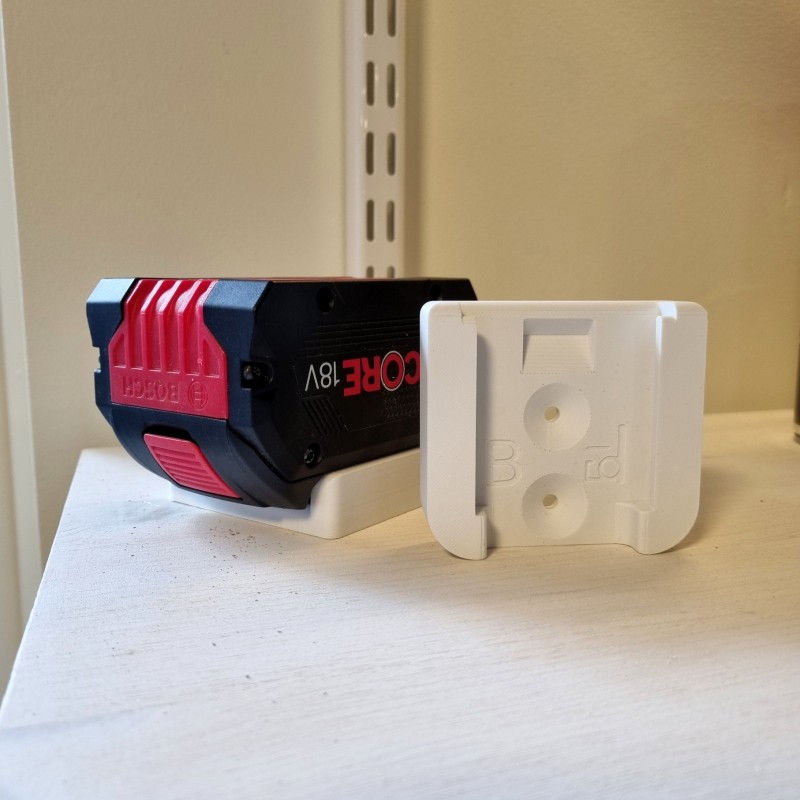 Bosch 18V batterijhouder – wandhouder voor accupacks Bosch 18V batterijhouder – wandhouder voor accupacks