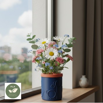 Bloempot “Circle Pot” – design pot voor droogbloemen