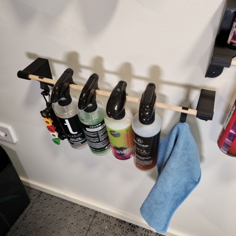 Sprayflessenhouder – verlengstuk voor detailing wandopberging
