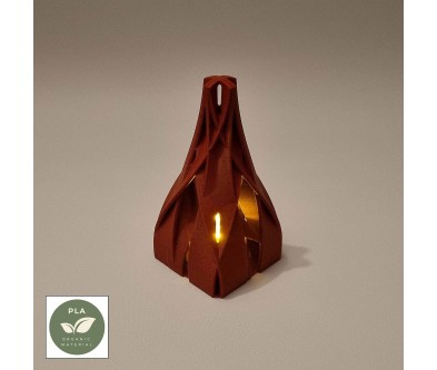 Asymmetrische boom – 3D-geprinte decoratie met LED