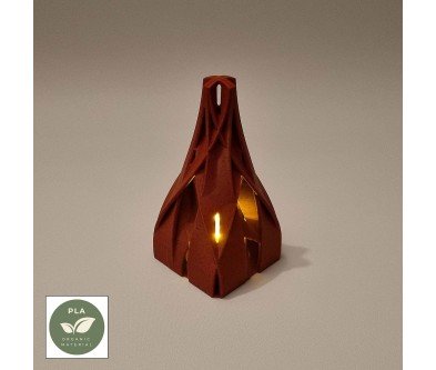 Asymmetrische boom – 3D-geprinte decoratie met LED