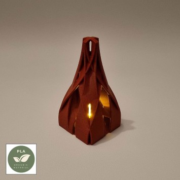 Asymmetrische boom – 3D-geprinte decoratie met LED