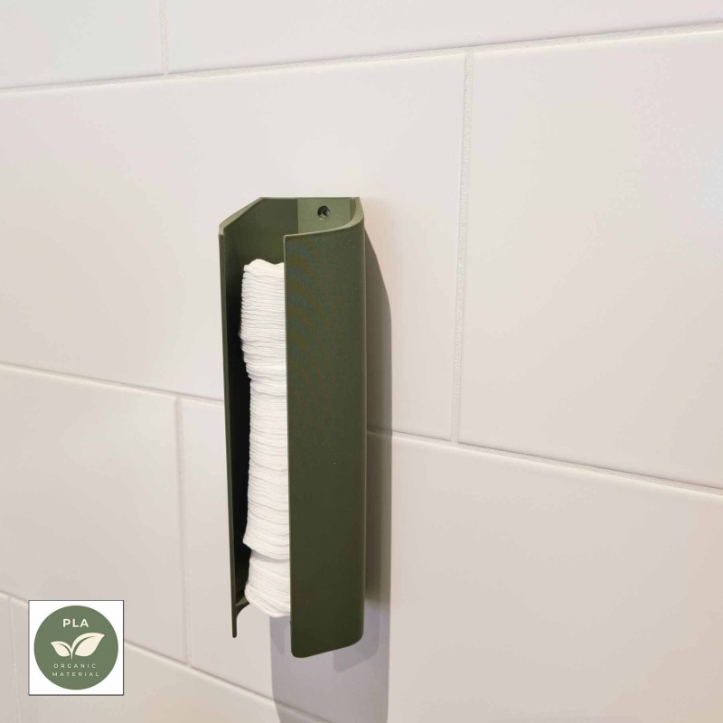 Wattenschijfjes dispenser – wandhouder voor katoenpads