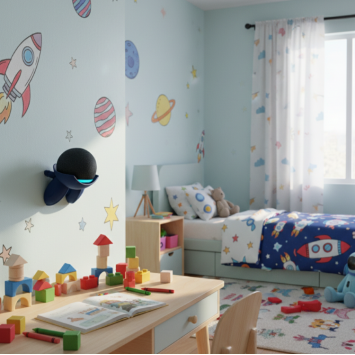 Amazon echo dot 5 Space Drone muurbeugel