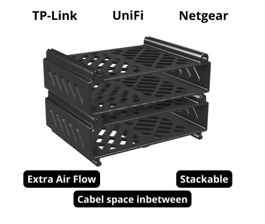 Mini-rack voor Unifi netwerkapparatuur