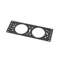 10 inch rack-ventilatorpaneel voor 2 × 80 mm ventilatoren