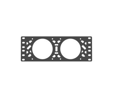 10 inch rack-ventilatorpaneel voor 2 × 80 mm ventilatoren