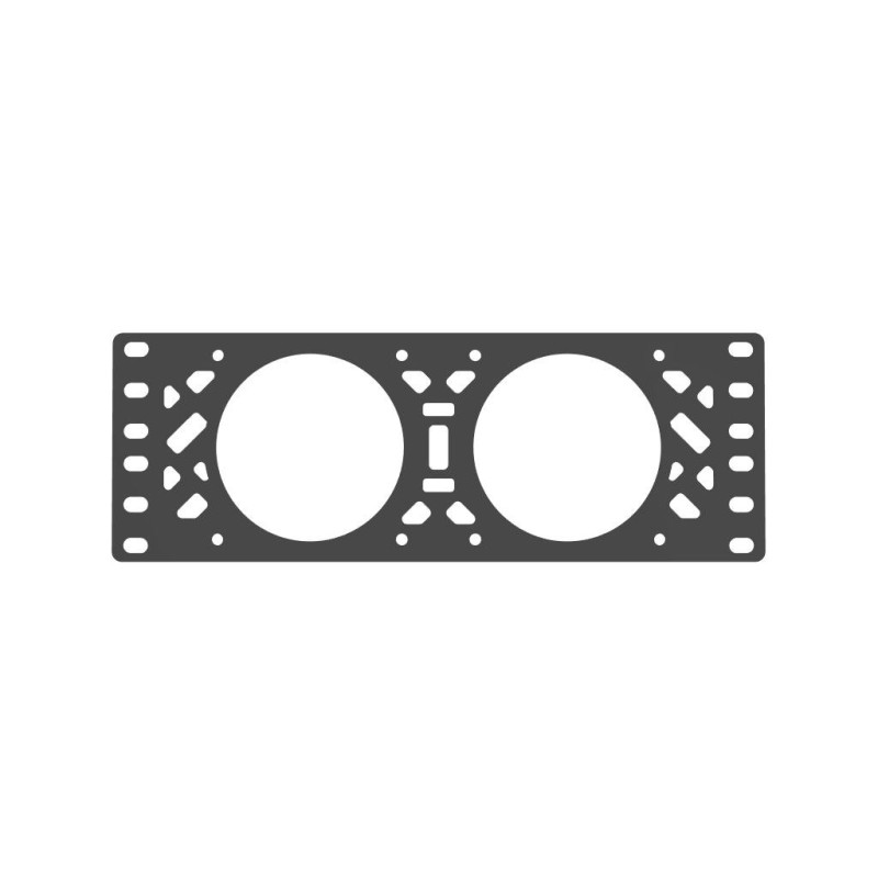 10 inch rack-ventilatorpaneel voor 2 × 80 mm ventilatoren