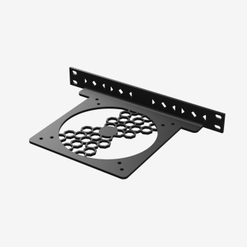 10" Rack-Ventilatorhouder voor 120–140 mm Ventilatoren