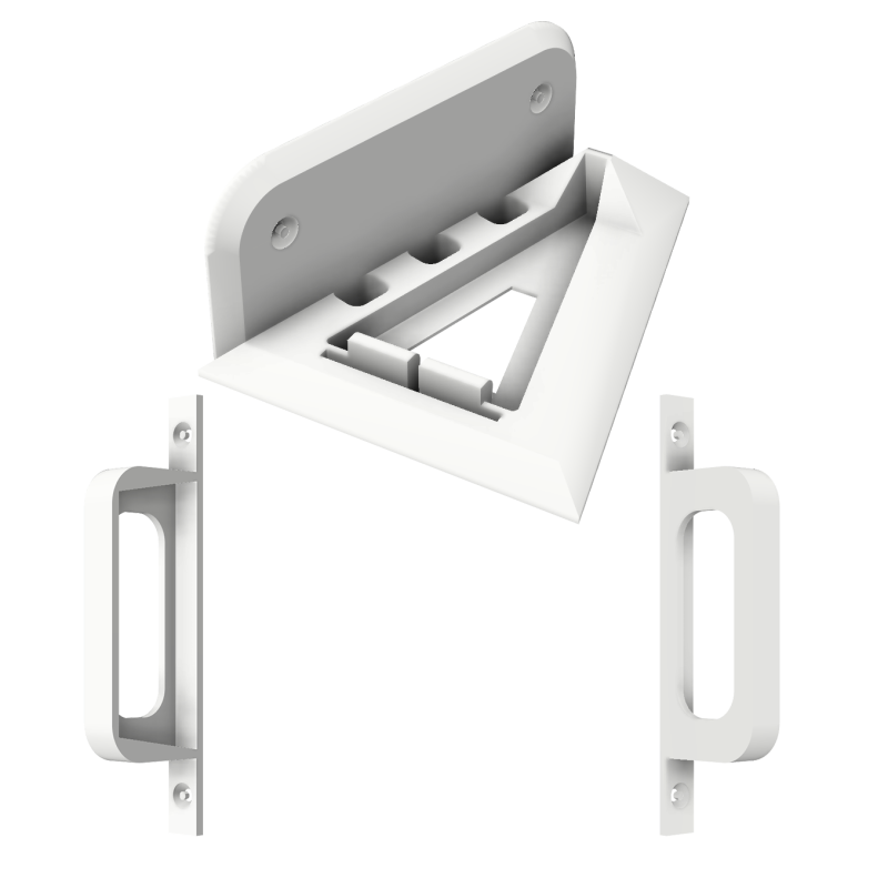 Wandhouder voor Starlink router Gen 1 met voedingsadapter – muurbeugel voor satellietinternet